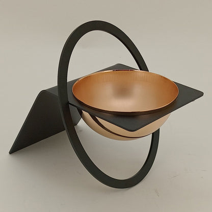 Adorno Decorativo Metal Preto 17cm - Elegância para Decoração de Interiores