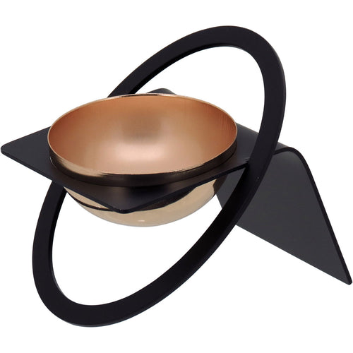 Adorno Decorativo de Metal Preto 15x8x8cm - Sofisticação para Decoração