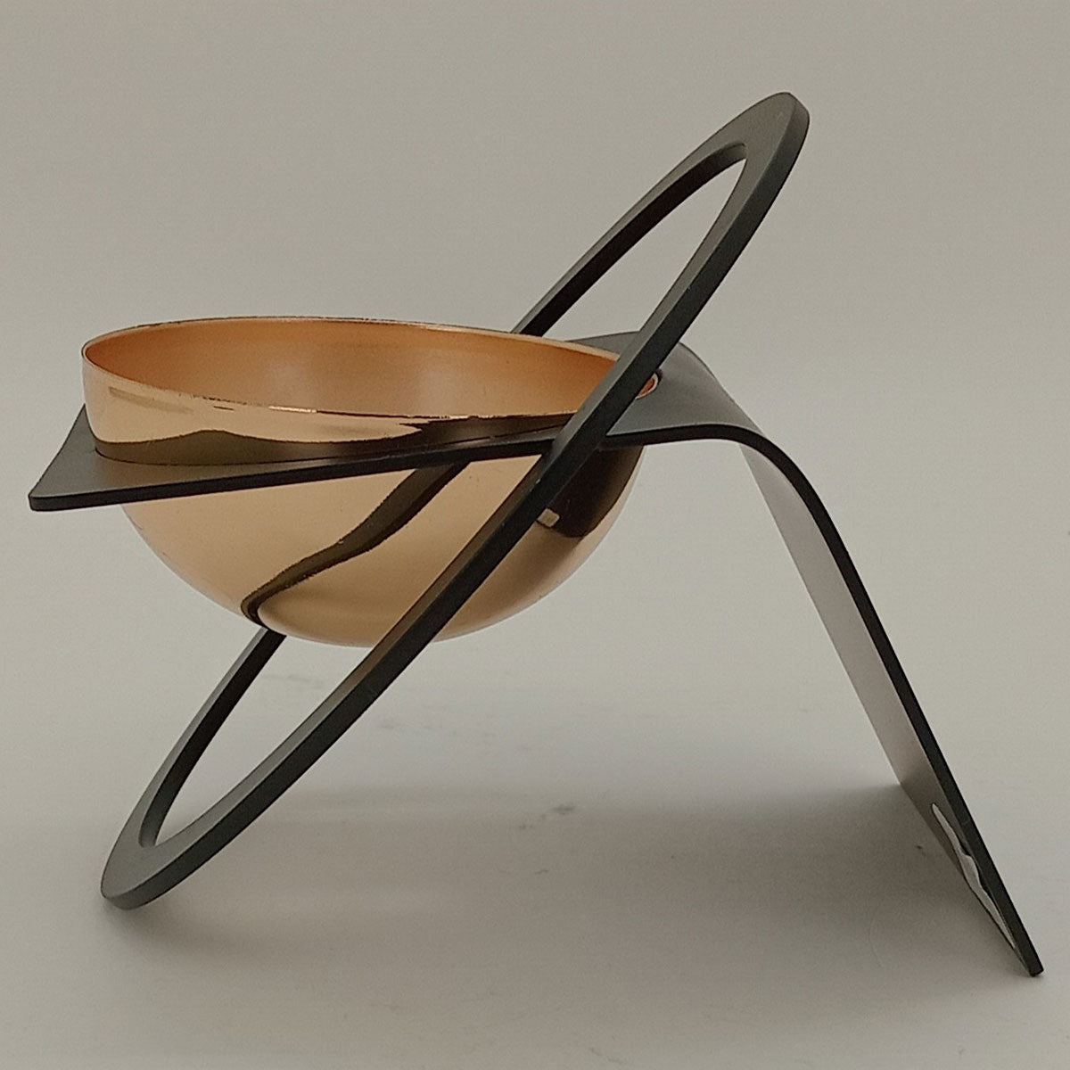 Adorno Decorativo de Metal Preto 15x8x8cm - Sofisticação para Decoração