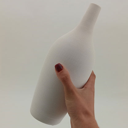 Vaso de Cerâmica Branco 27cm para Decoração Floral Elegante