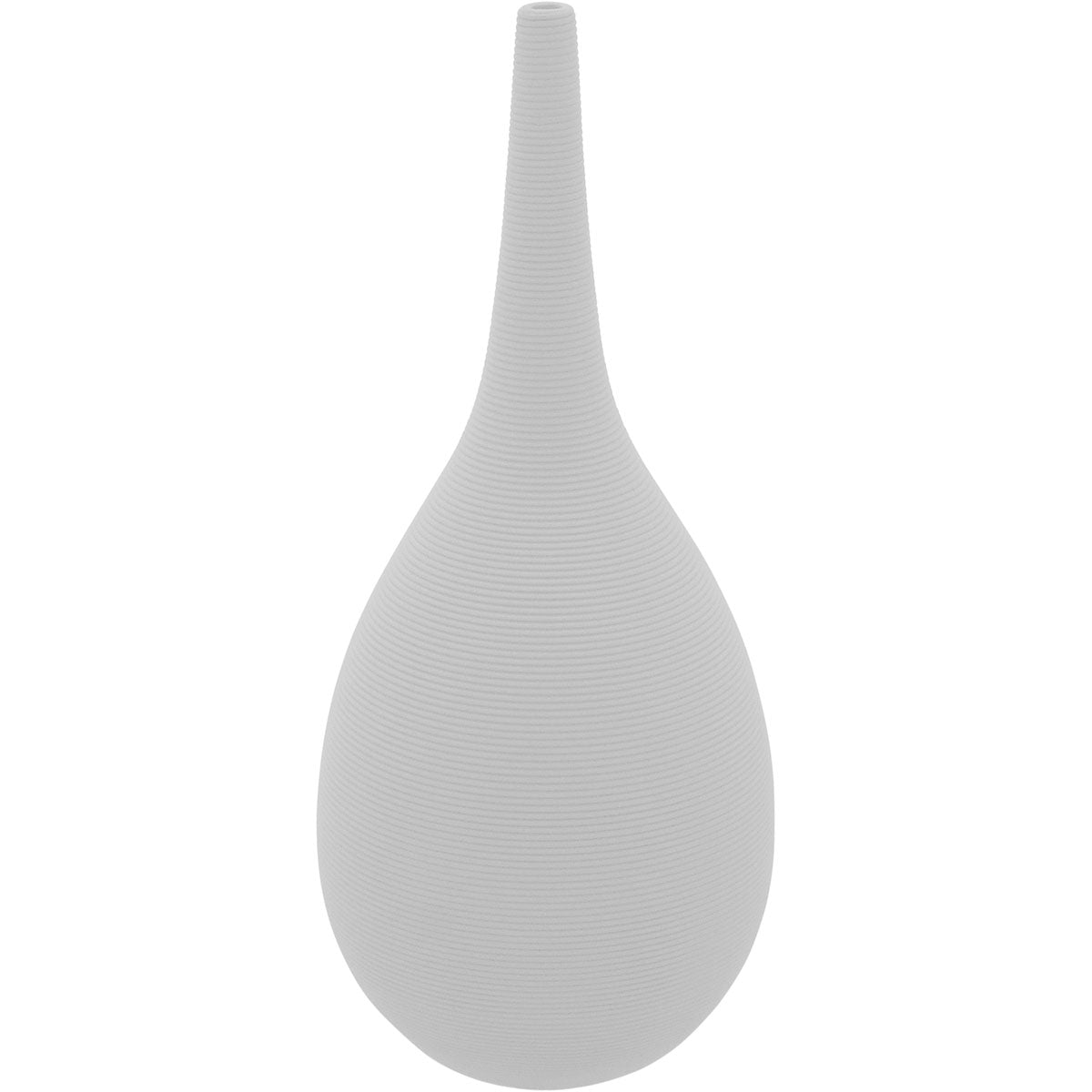 Vaso de Cerâmica Branco 35x14cm - Decoração Elegante e Sofisticada