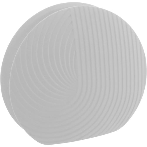 Vaso de Cerâmica Branco 20cmx19cm para Arranjos Florais