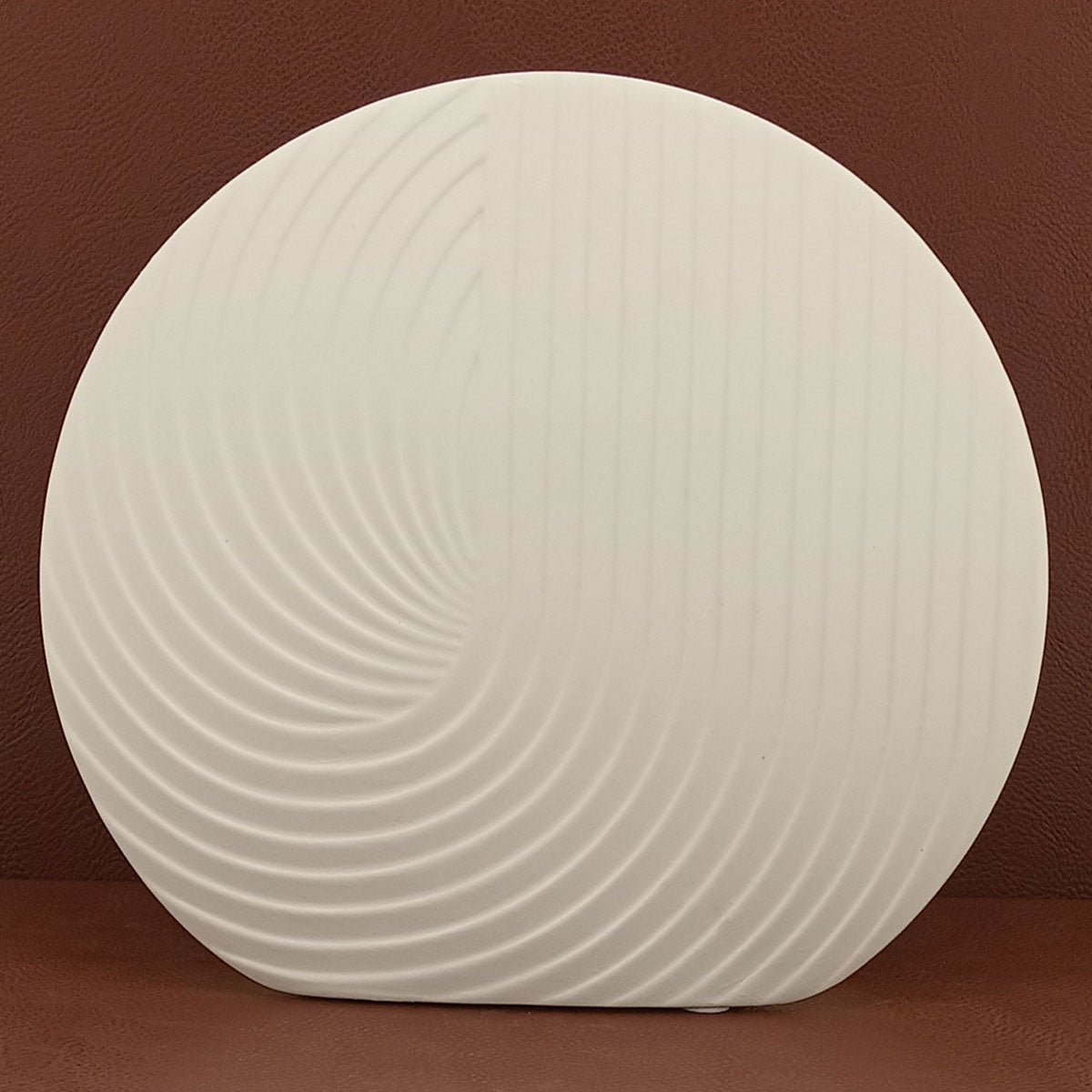 Vaso de Cerâmica Branco 20cmx19cm para Arranjos Florais