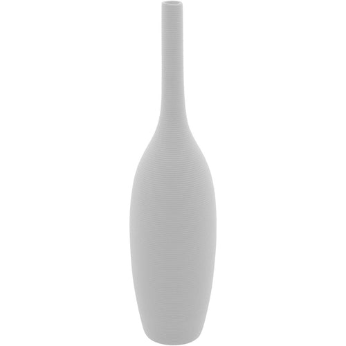Vaso de Cerâmica Branco 39,3cm para Decoração de Ambientes