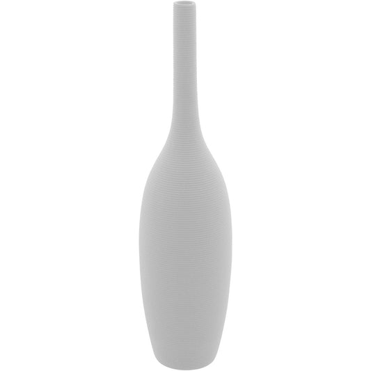 Vaso de Cerâmica Branco 39,3cm para Decoração de Ambientes