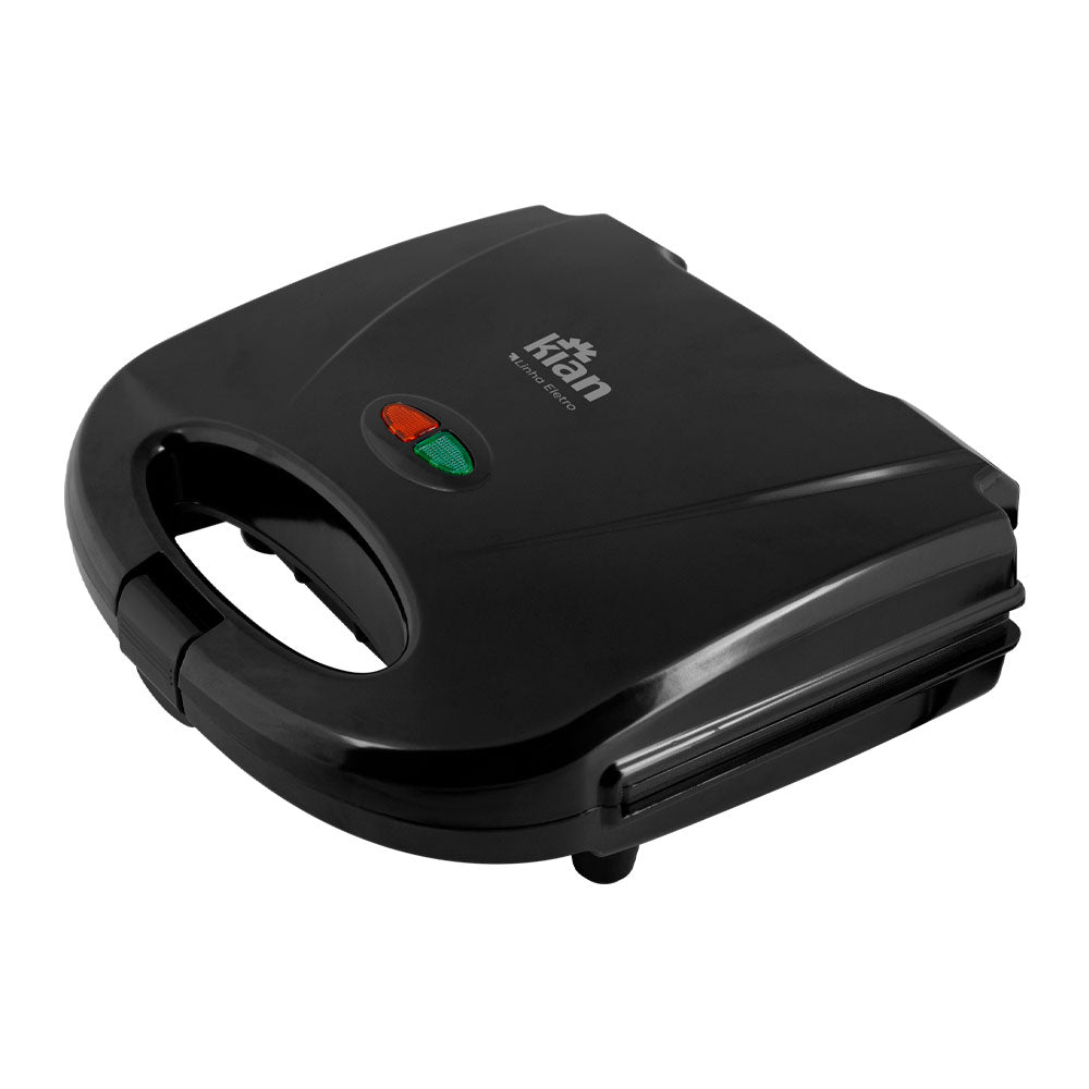 Sanduicheira Grill Elétrica 2 em 1 Kian 127V 750W Preta