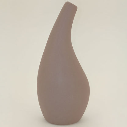 Vaso de Cerâmica Marrom 18x9cm para Flores - Decoração Elegante