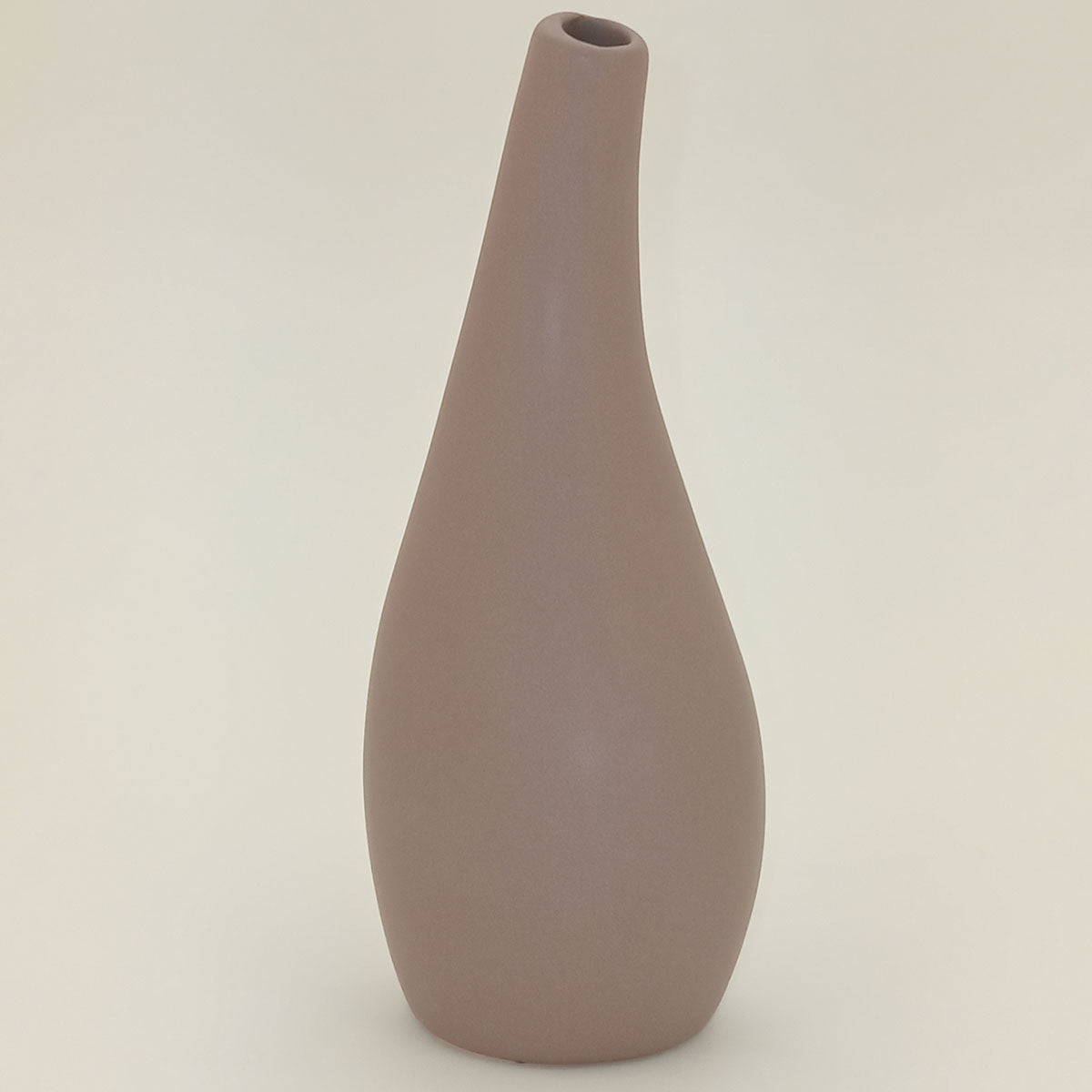 Vaso de Cerâmica Marrom 18x9cm para Flores - Decoração Elegante