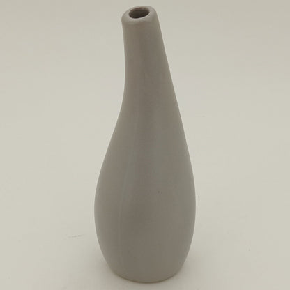 Vaso de Cerâmica Cinza 18x9cm para Decoração de Flores