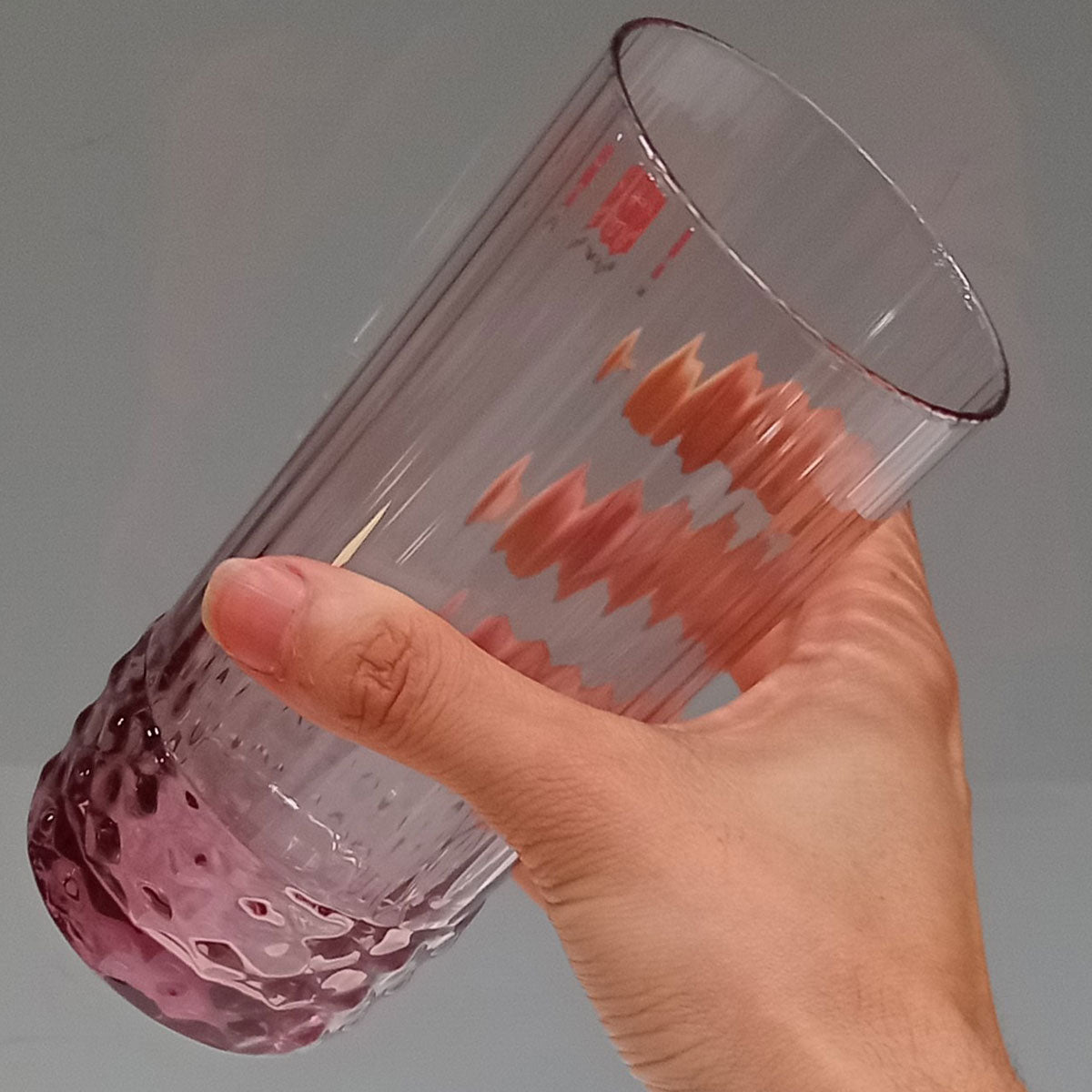 Copo Long Drink Bormioli Rocco America 490ml Vidro Rosa - 6 Peças