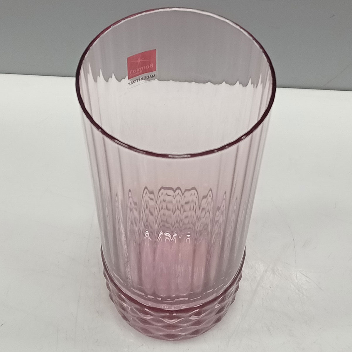 Copo Long Drink Bormioli Rocco America 490ml Vidro Rosa - 6 Peças