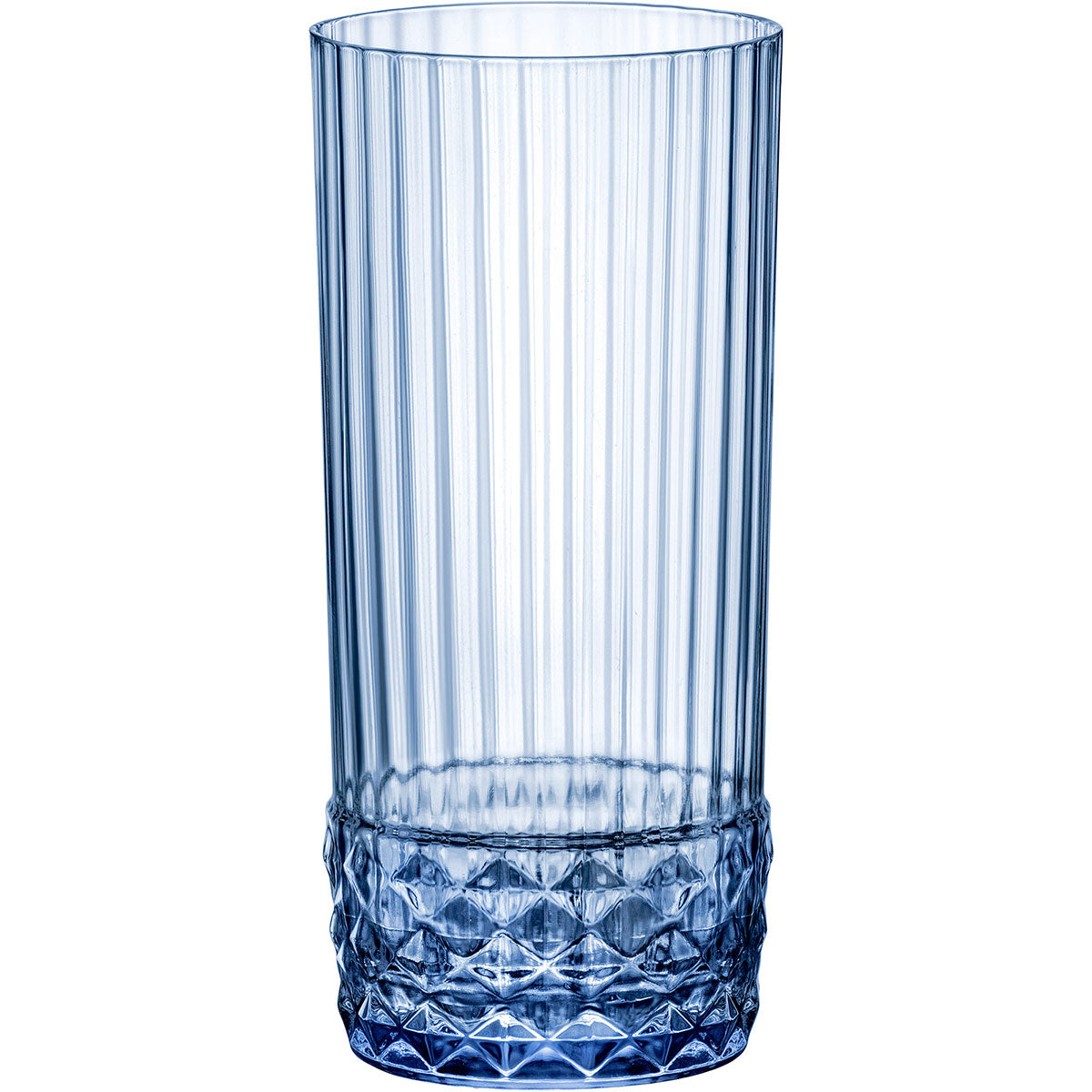 Copo Long Drink Bormioli Rocco America Azul 490ml Vidro 16x7cm 6pç