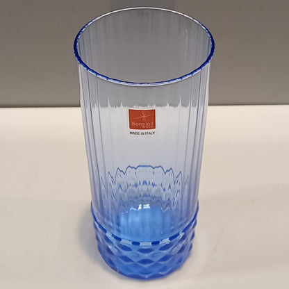 Copo Long Drink Bormioli Rocco America Azul 490ml Vidro 16x7cm 6pç