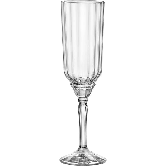 Conjunto 6 Taças de Champanhe Bormioli Rocco Florian Vidro 210ml Transparente