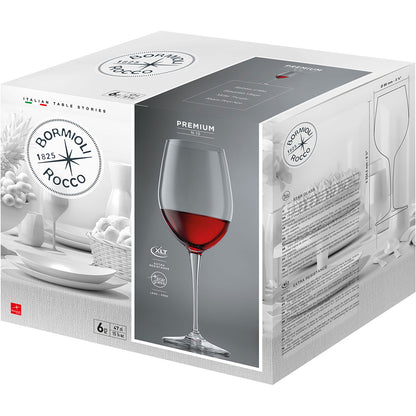 Taças de Vinho Bormioli Rocco Cristal 470ml Transparente 23x8cm
