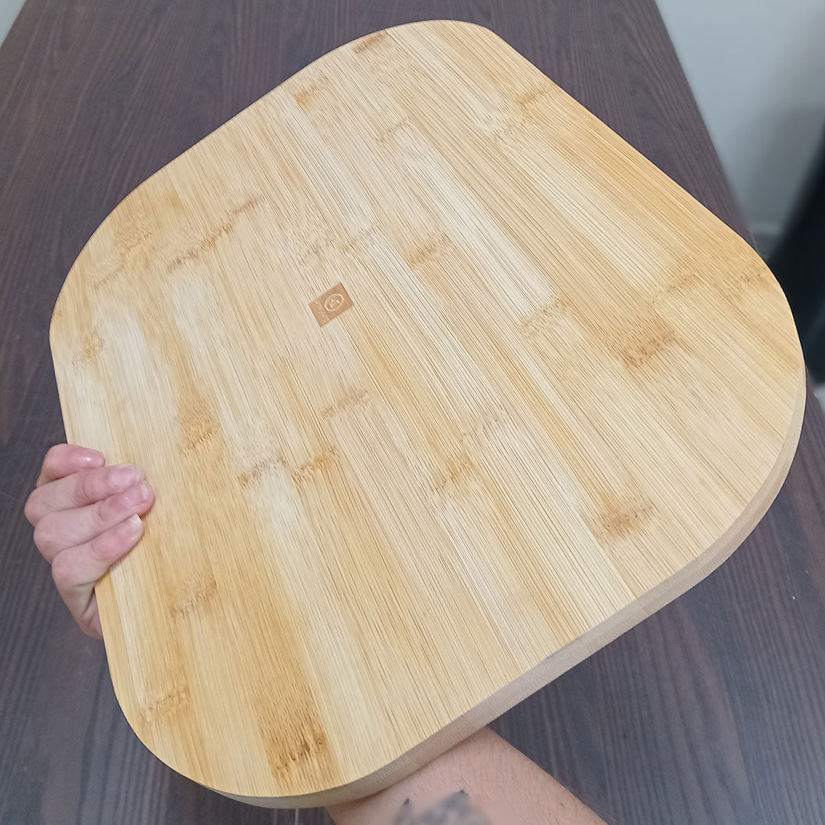 Tábua de Corte Bambu Home&Co 40x30cm com Sulco Natural