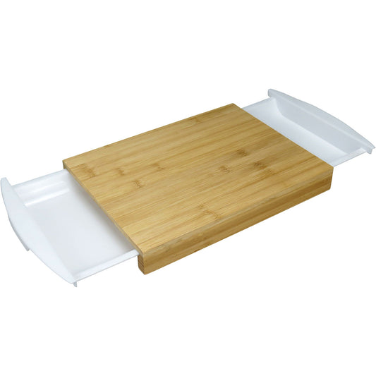 Tábua de Corte Retangular Bambu com 2 Gavetas Coletoras Home&Co 38x25cm