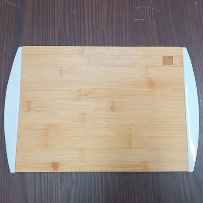Tábua de Corte Retangular Bambu com 2 Gavetas Coletoras Home&Co 38x25cm