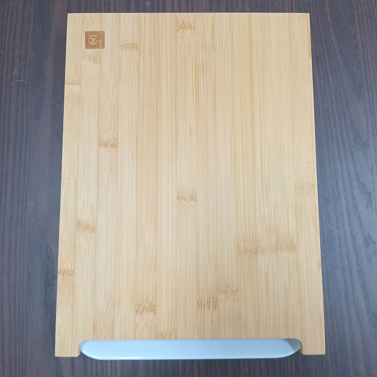 Tábua de Corte Retangular Bambu Natural com Gaveta Coletora Home&Co 36x26cm