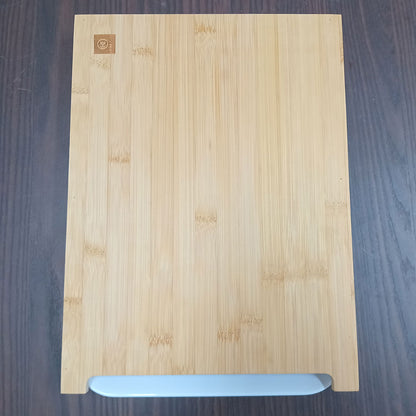Tábua de Corte Retangular Bambu Natural com Gaveta Coletora Home&Co 36x26cm