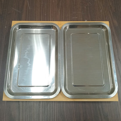 Tábua de Corte Retangular Bambu Natural 2 Gavetas Coletoras Home&Co 33,8x23cm