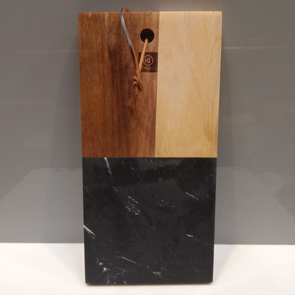 Tábua de Corte Retangular Home&Co Madeira Natural 30,5x15cm