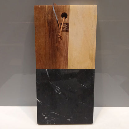 Tábua de Corte Retangular Home&Co Madeira Natural 30,5x15cm