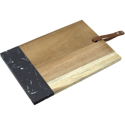 Tábua de Corte Retangular Home&Co em Madeira Natural 30x20cm