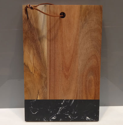 Tábua de Corte Retangular Home&Co em Madeira Natural 30x20cm