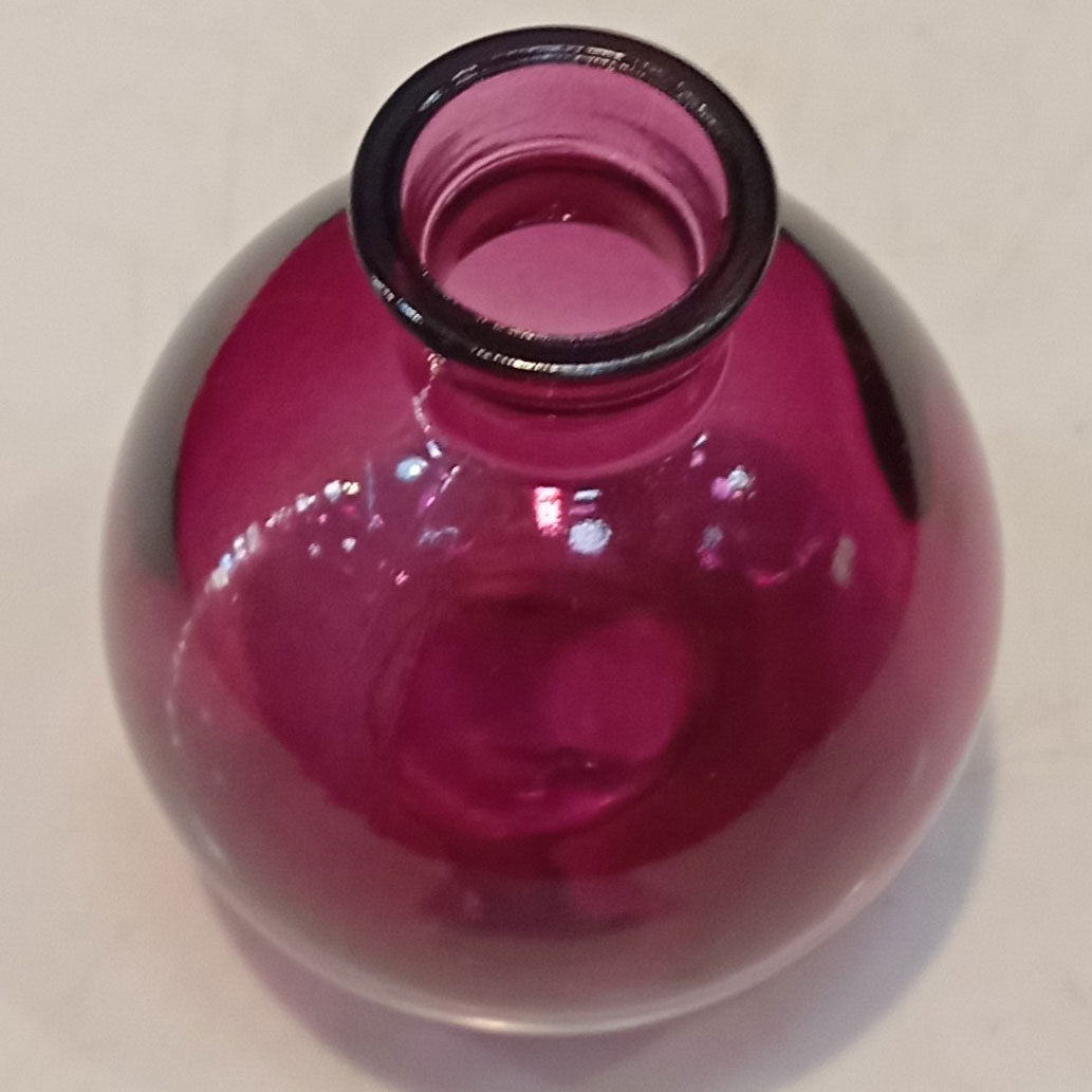 Vaso Decorativo Garrafa Vidro Roxo Home&Co 9x7x7cm