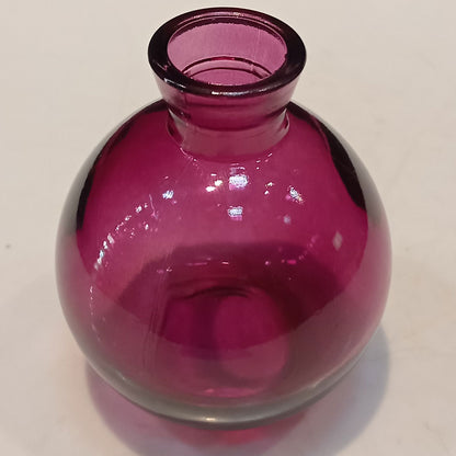 Vaso Decorativo Garrafa Vidro Roxo Home&Co 9x7x7cm