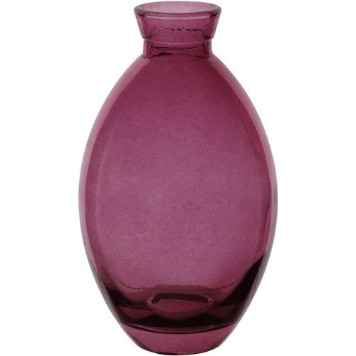 Vaso Garrafa Decorativo Home&Co Vidro Roxo 12x7cm