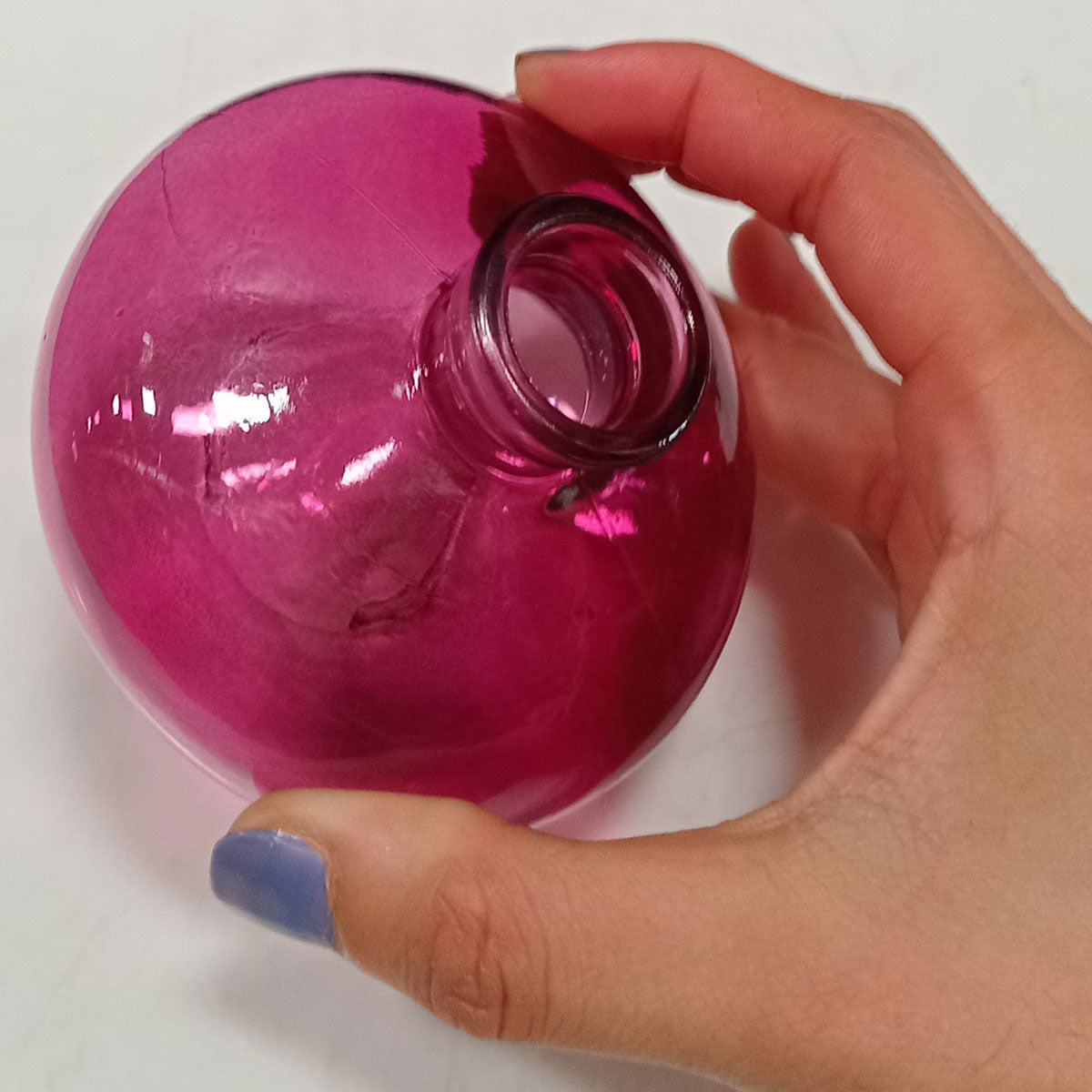 Vaso Decorativo Home&Co Vidro Roxo 6x9cm para Flores