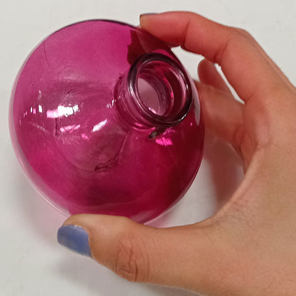 Vaso Decorativo Home&Co Vidro Roxo 6x9cm para Flores