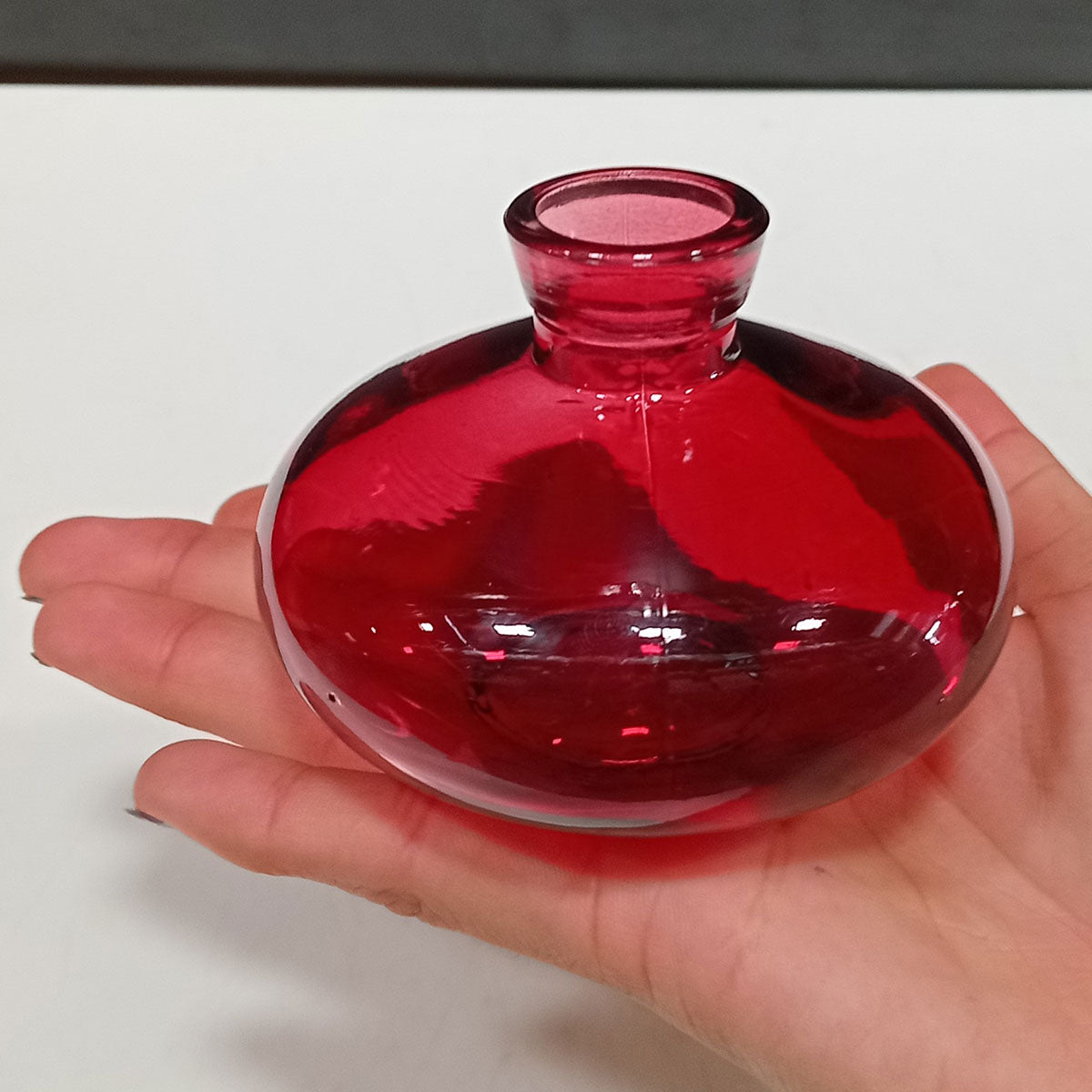 Vaso Garrafa Home&Co Vidro Vinho 6,2x8,5cm para Decoração