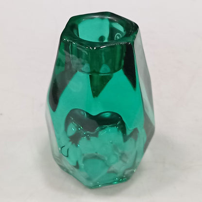 Castiçal de Vidro Turquesa Home&Co 7,7x5,2cm para Velas