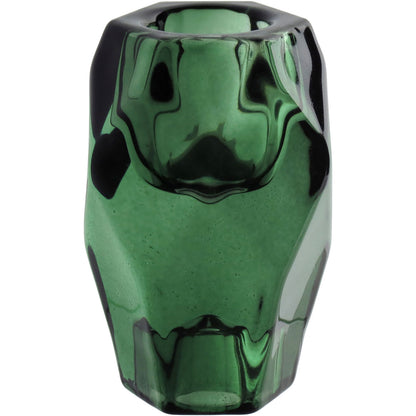 Castiçal em Vidro Verde Home&Co 7,5x5,2cm para Velas Decorativas