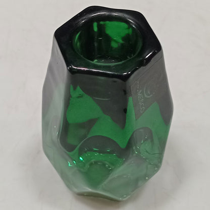 Castiçal em Vidro Verde Home&Co 7,5x5,2cm para Velas Decorativas