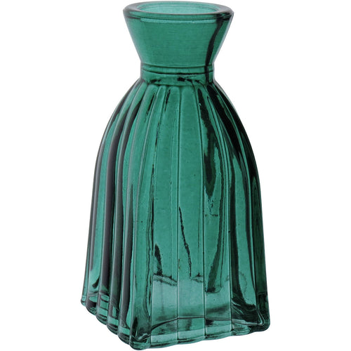 Vaso Garrafa Decorativo Home&Co Vidro Turquesa 11x5x5cm