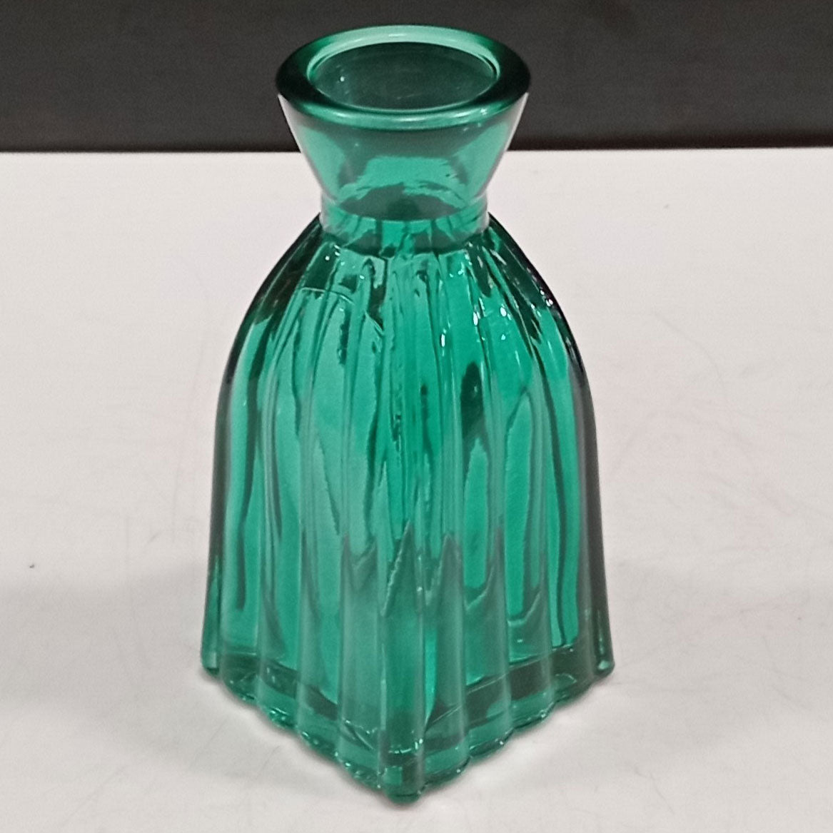 Vaso Garrafa Decorativo Home&Co Vidro Turquesa 11x5x5cm