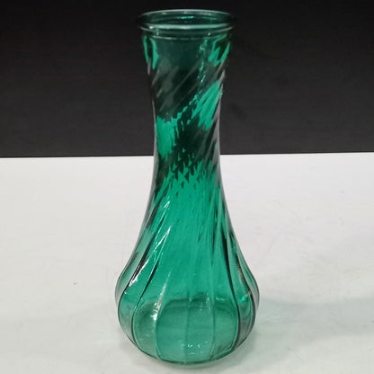 Vaso Garrafa de Vidro Turquesa Home&Co 15x7cm para Decoração