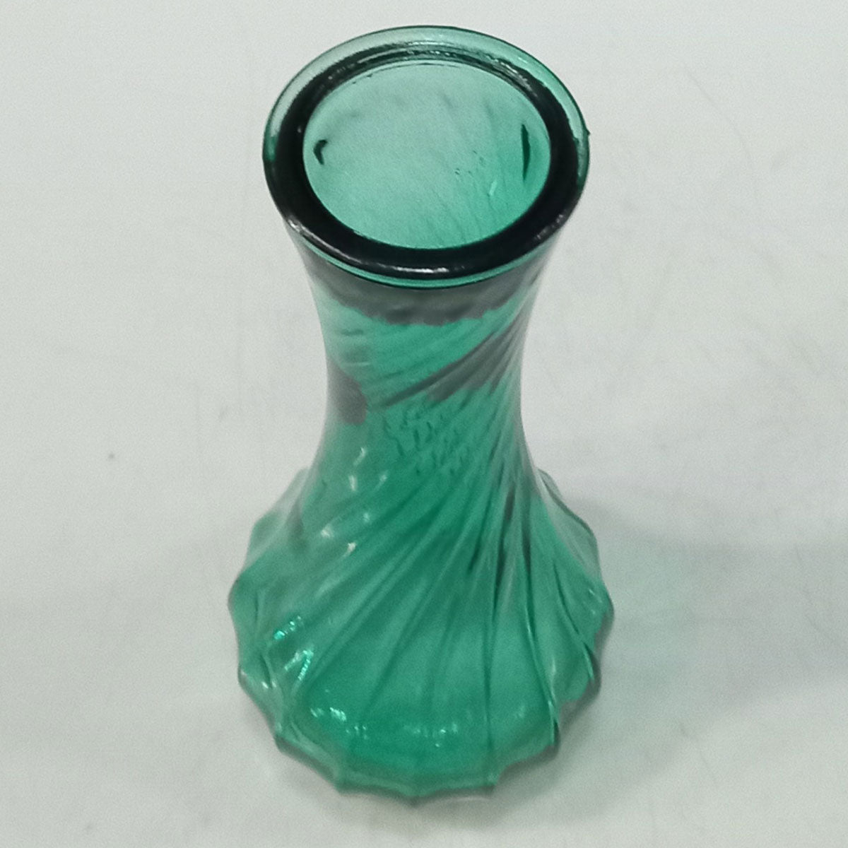 Vaso Garrafa de Vidro Turquesa Home&Co 15x7cm para Decoração