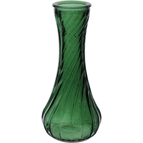 Vaso Garrafa Decorativo Home&Co Vidro Verde 15x7cm para Flores