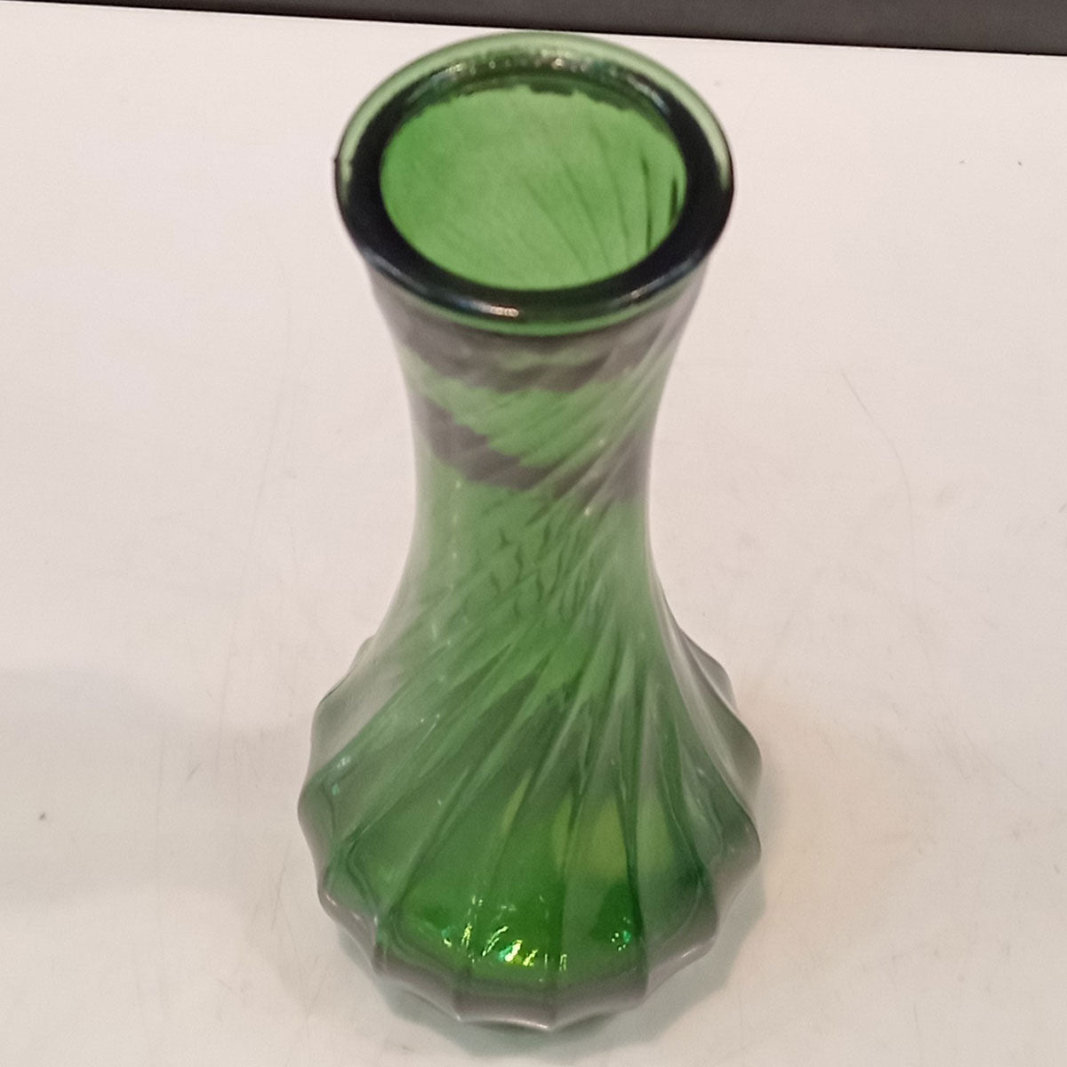 Vaso Garrafa Decorativo Home&Co Vidro Verde 15x7cm para Flores