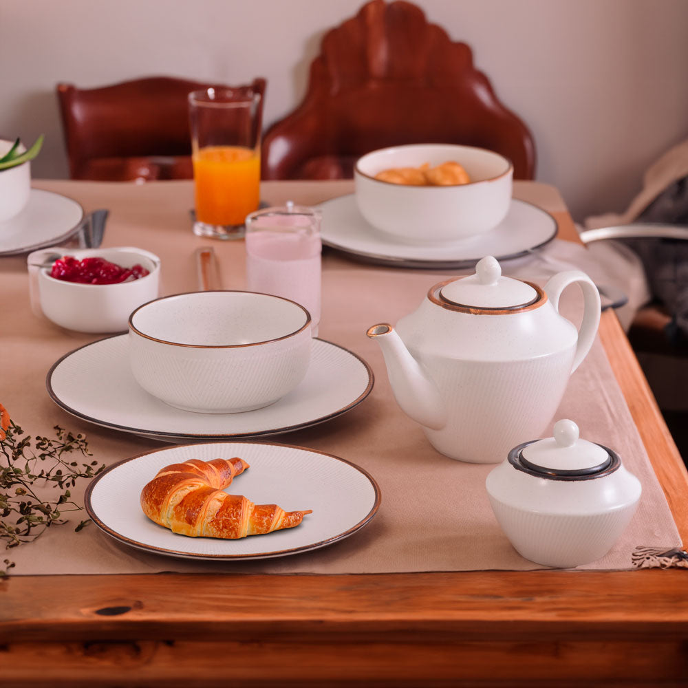 Bule de Porcelana 950ml Mai Home para Café e Chá - Design Clássico