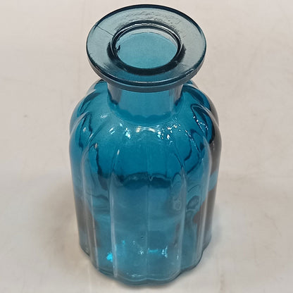 Vaso Garrafa Decorativo Home&Co Vidro Azul 10x5x5cm