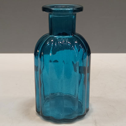 Vaso Garrafa Decorativo Home&Co Vidro Azul 10x5x5cm