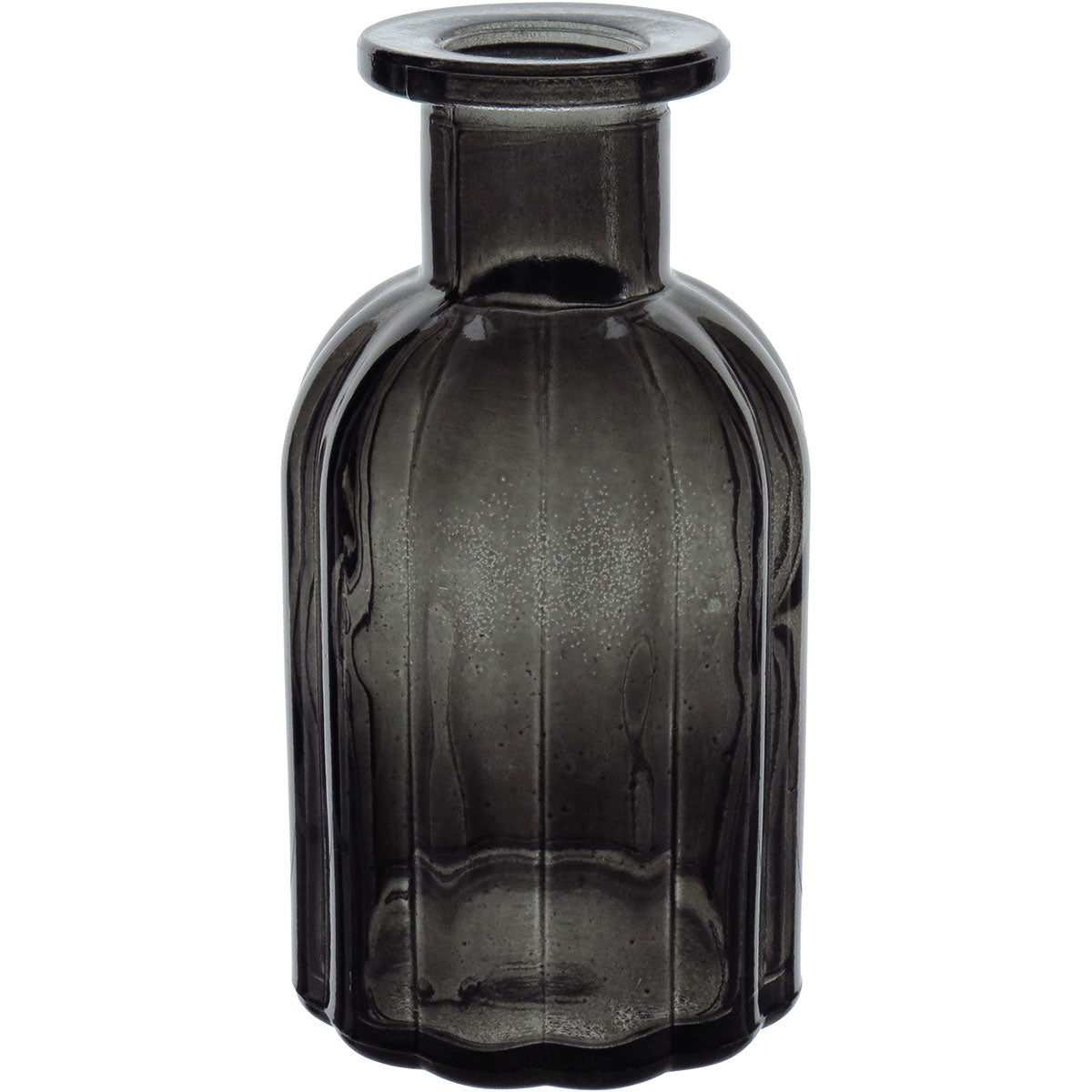 Vaso Garrafa de Vidro Fumê Home&Co 14x7cm para Decoração