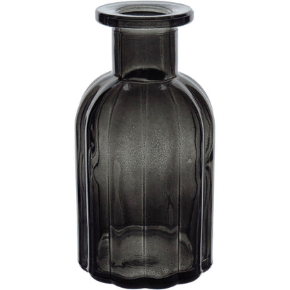 Vaso Garrafa de Vidro Fumê Home&Co 14x7cm para Decoração