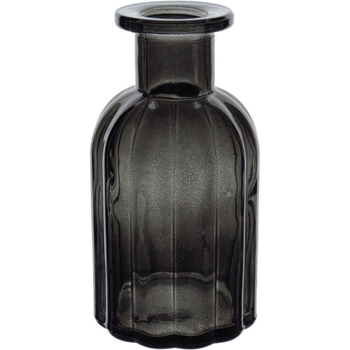 Vaso Garrafa de Vidro Fumê Home&Co 14x7cm para Decoração